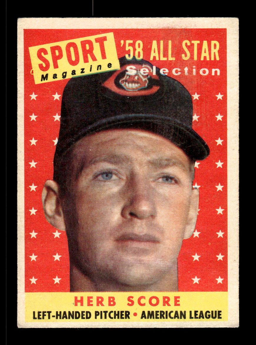 1958 Topps #495 Herb Score Cleveland Indians VGEX HOF10010094