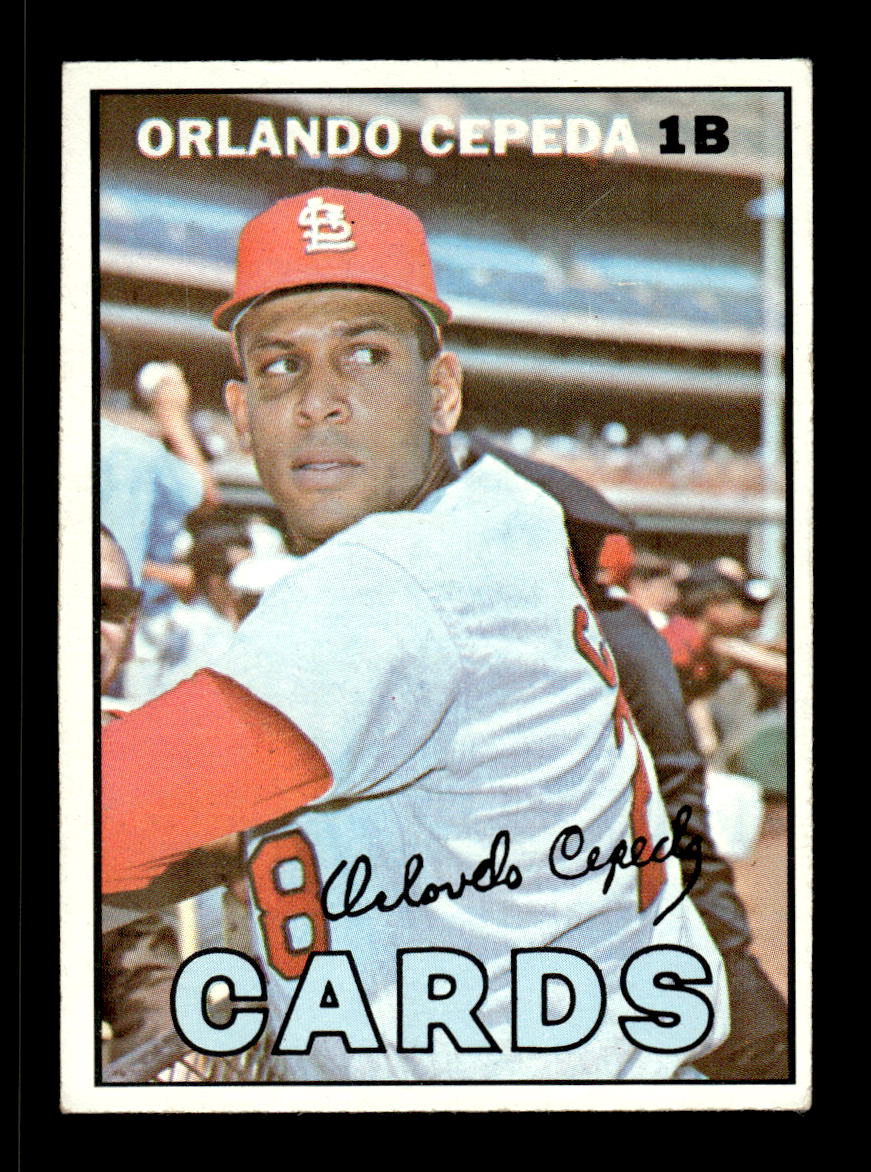 1967 Topps #20 Orlando Cepeda St. Louis Cardinals EX HOF10010113