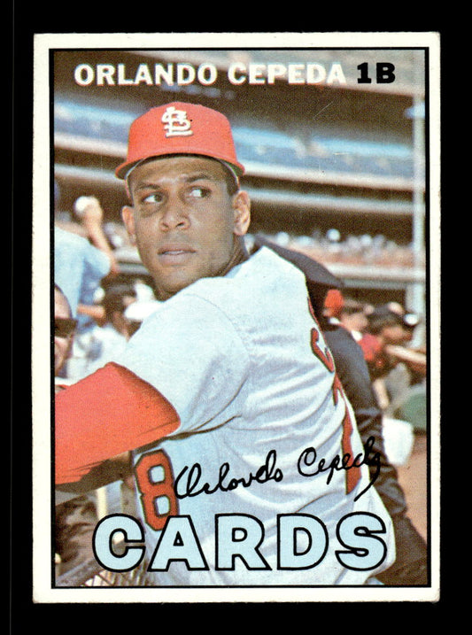 1967 Topps #20 Orlando Cepeda St. Louis Cardinals EX HOF10010113