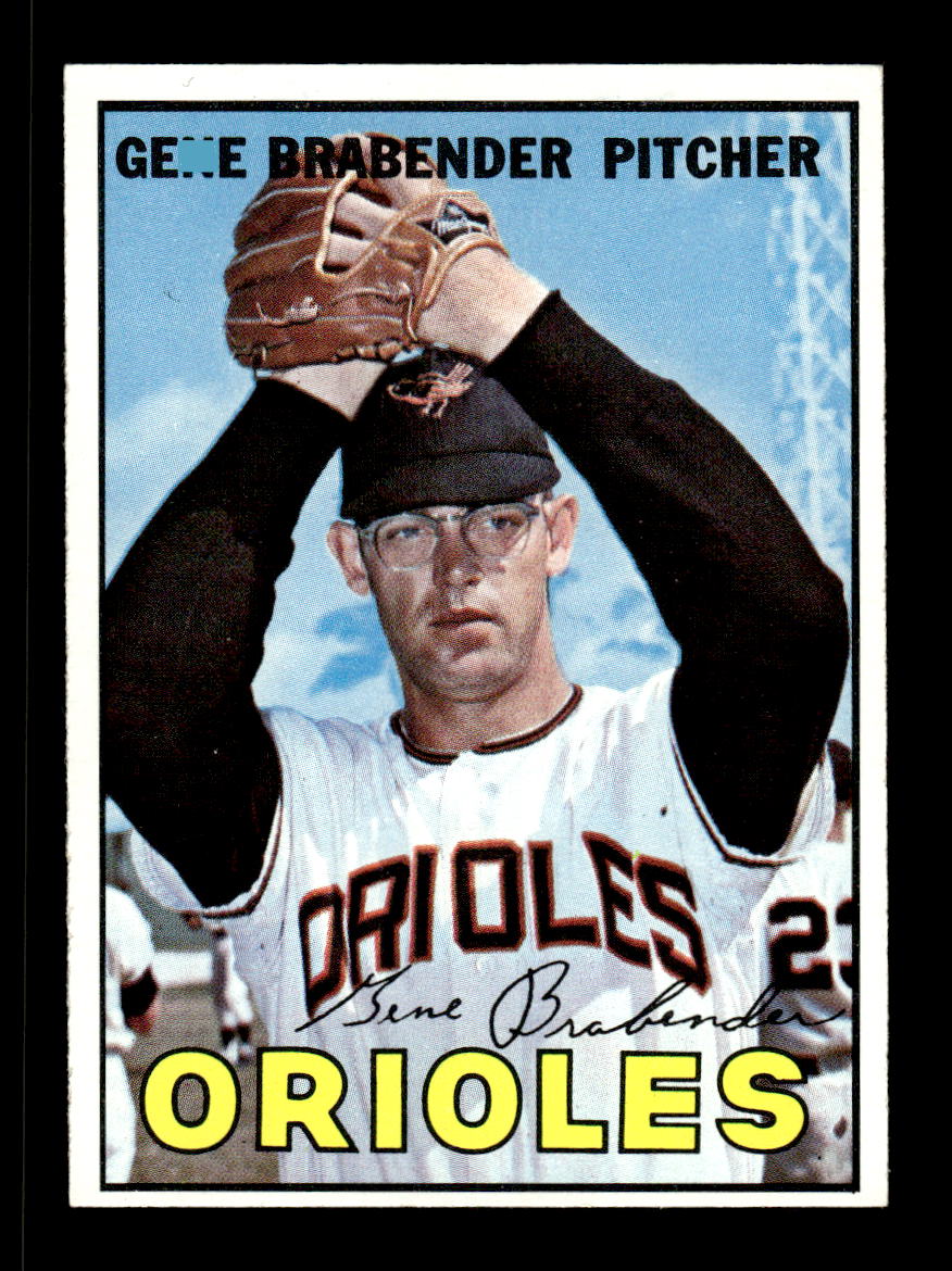 1967 Topps #22 Gene Brabender PACK FRESH HOF10010115