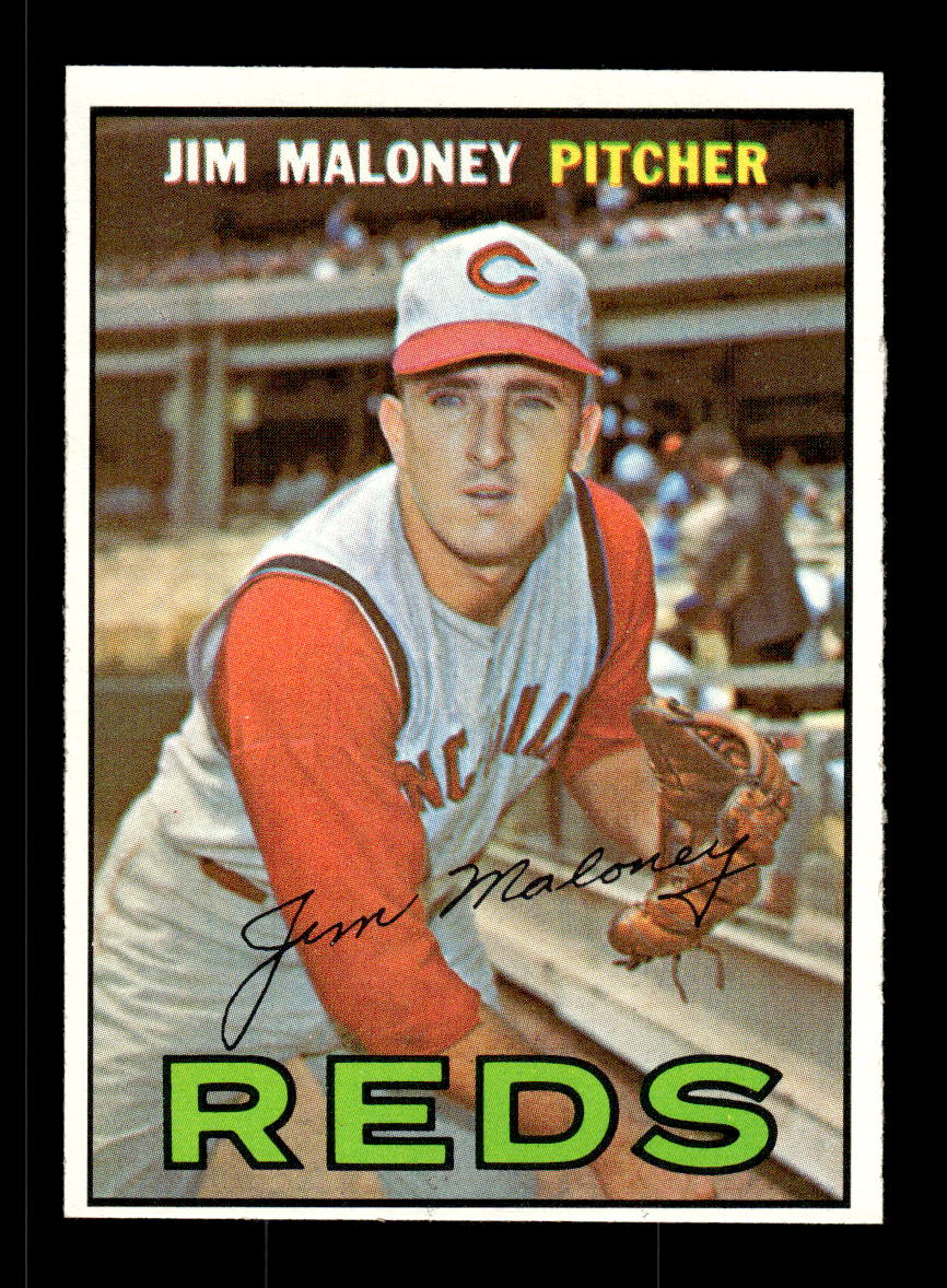 1967 Topps #80 Jim Maloney PACK FRESH HOF10010169