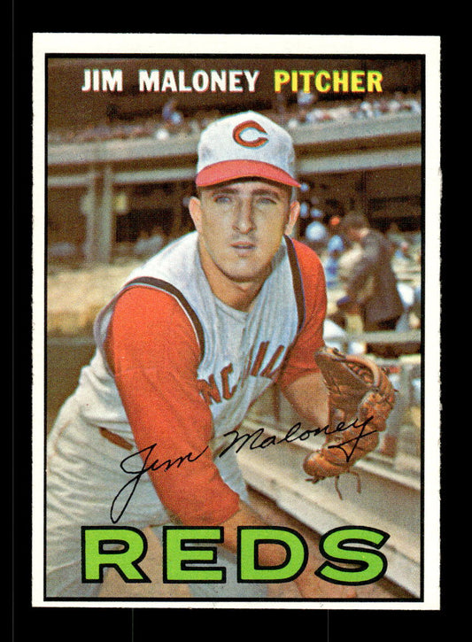 1967 Topps #80 Jim Maloney PACK FRESH HOF10010169