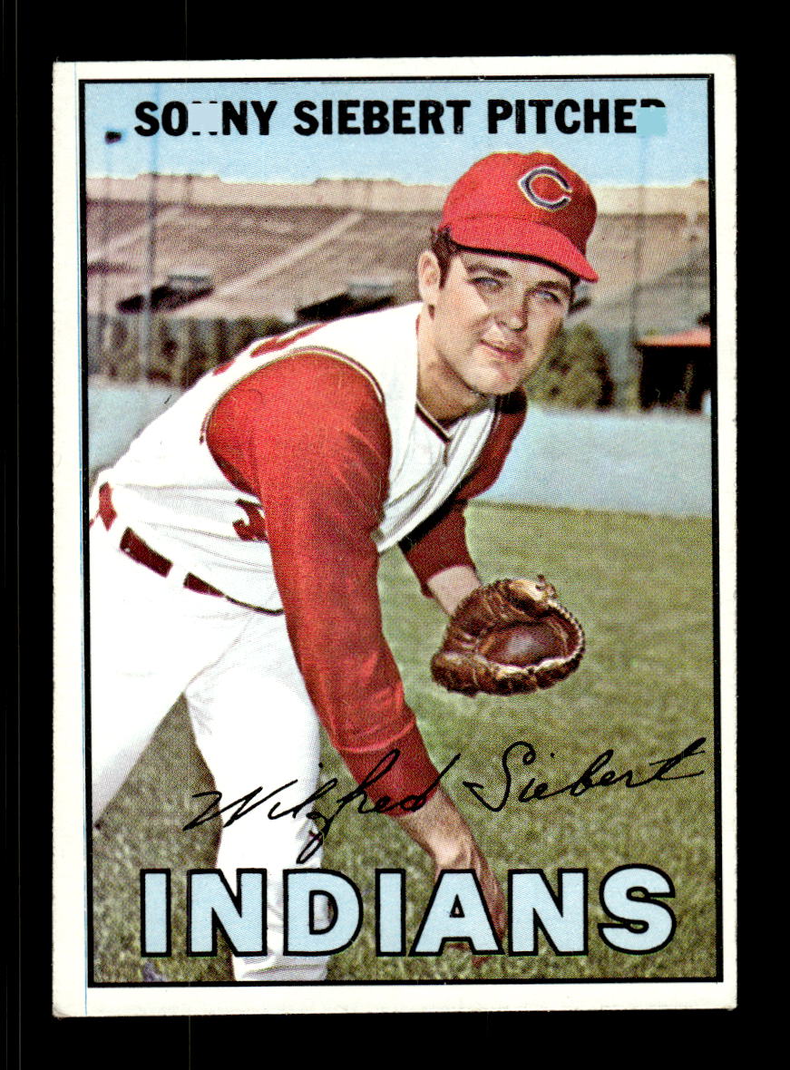 1967 Topps #95 Sonny Siebert PACK FRESH HOF10010184