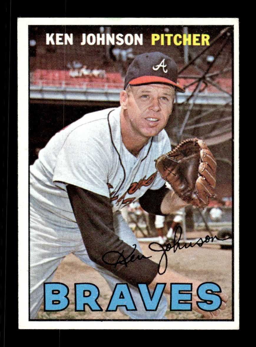 1967 Topps #101 Ken Johnson PACK FRESH HOF10010189