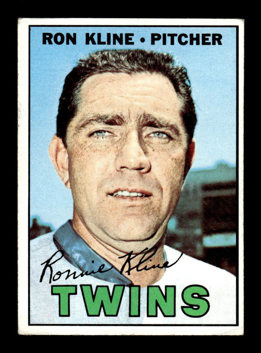 1967 Topps #133 Ron Kline Minnesota Twins VGEX HOF10010220