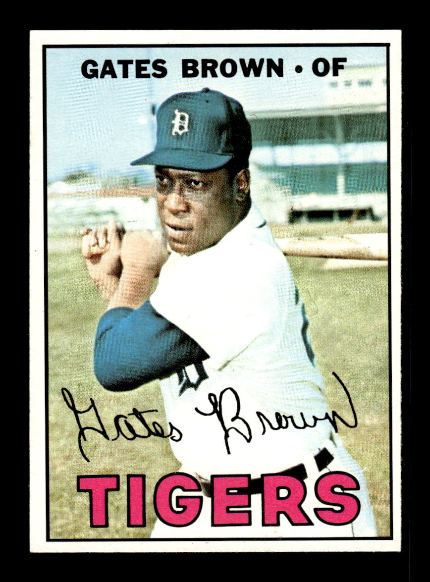 1967 Topps #134 Gates Brown PACK FRESH HOF10010221
