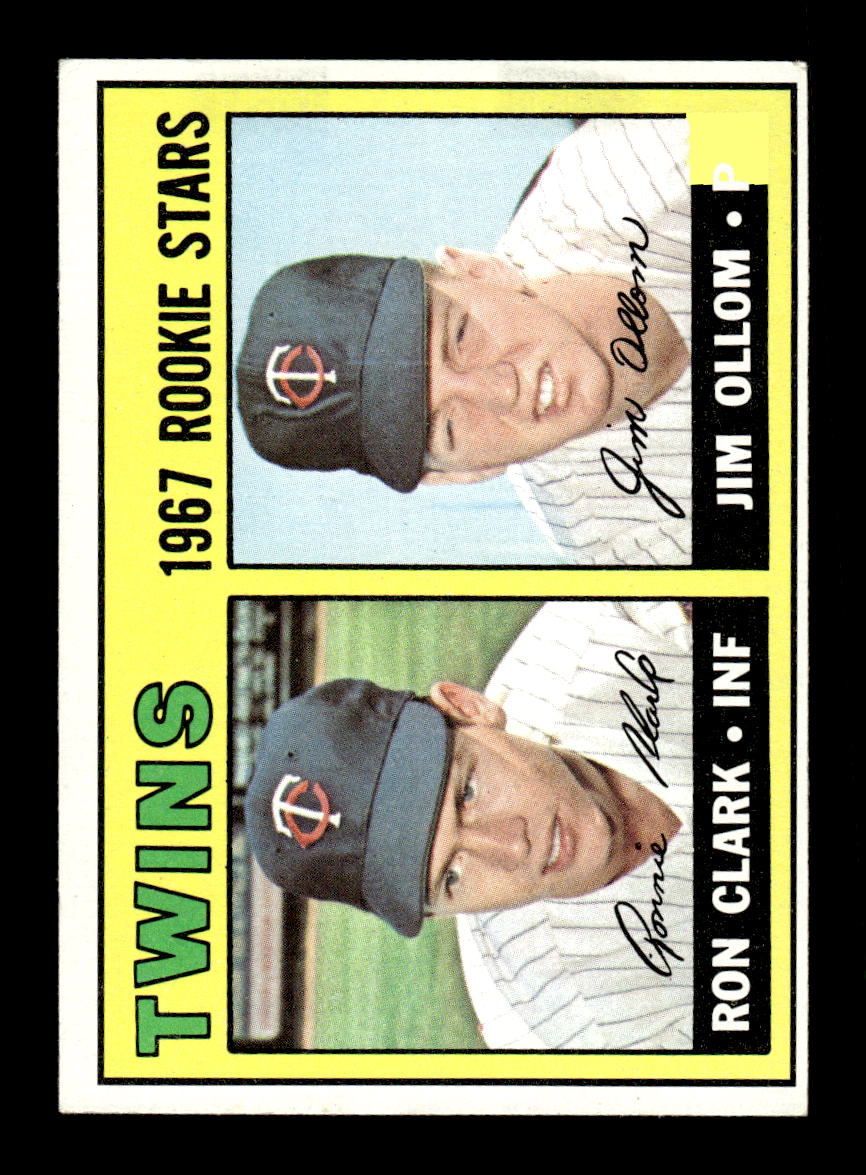 1967 Topps #137 Twins 1967 Rookie Stars Clark Ollom PACK FRESH HOF10010224