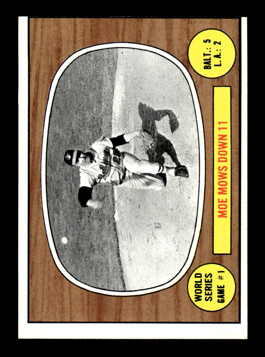 1967 Topps #151 World Series Game #1 - Moe Mows Down 11 PACK FRESH HOF10010236