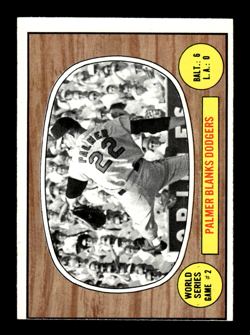 1967 Topps #152 World Series Game #2 - Palmer PACK FRESH HOF10010237