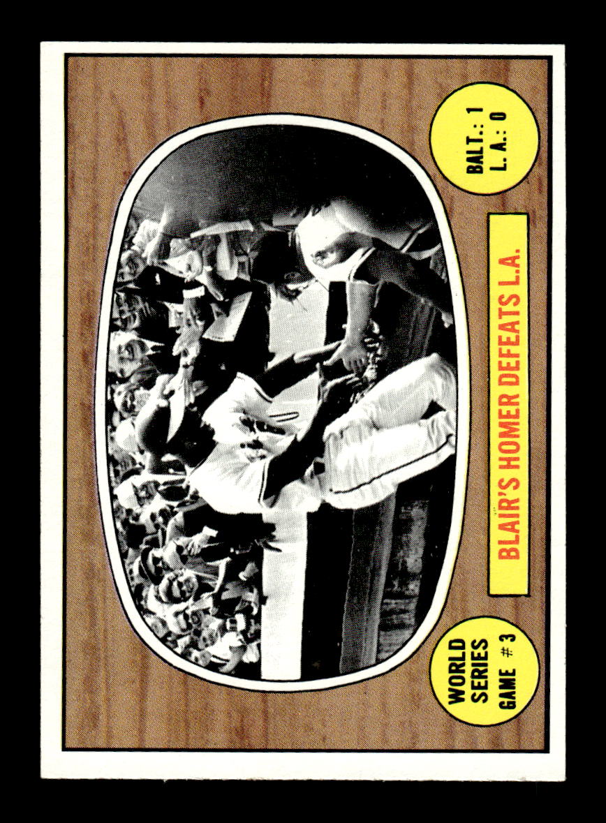 1967 Topps #153 World Series Game #3 PACK FRESH HOF10010238