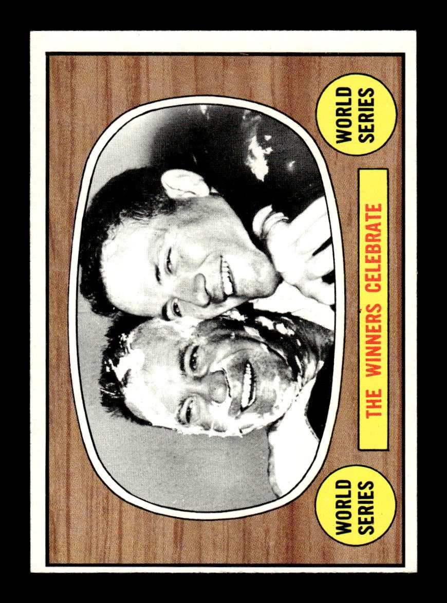 1967 Topps #155 World Series - The Winners Celebrate PACK FRESH HOF10010239