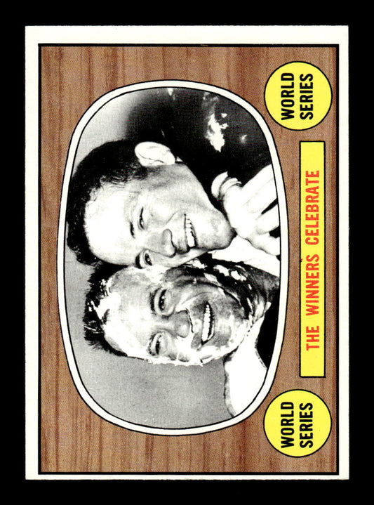 1967 Topps #155 World Series - The Winners Celebrate PACK FRESH HOF10010239