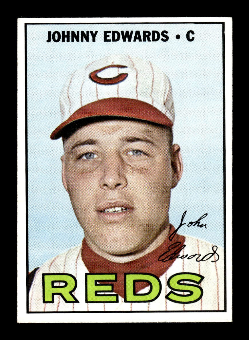 1967 Topps #202 Johnny Edwards PACK FRESH HOF10010281