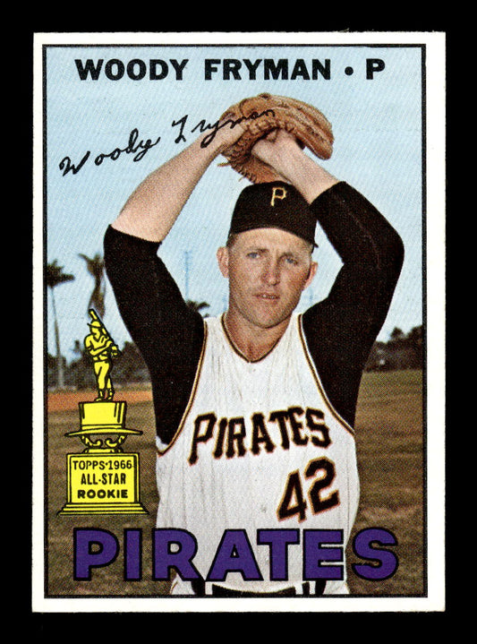 1967 Topps #221 Woody Fryman PACK FRESH HOF10010296
