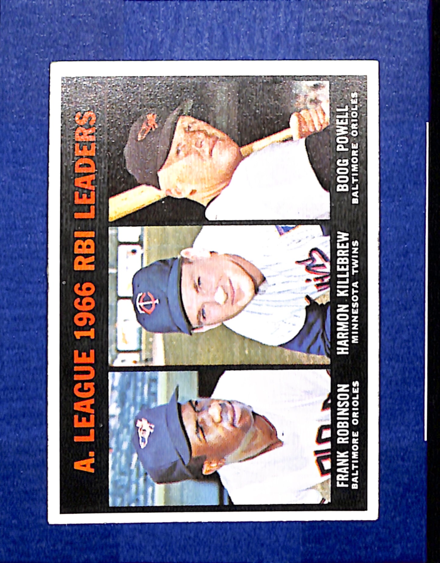 1967 Topps #241 AL RBI Leaders Robinson Killebrew Powell PACK FRESH HOF10010314