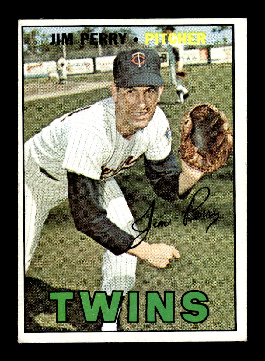 1967 Topps #246 Jim Perry Minnesota Twins EX HOF10010318