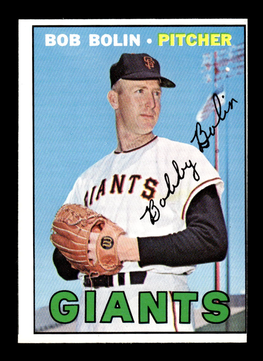 1967 Topps #252 Bob Bolin PACK FRESH HOF10010323