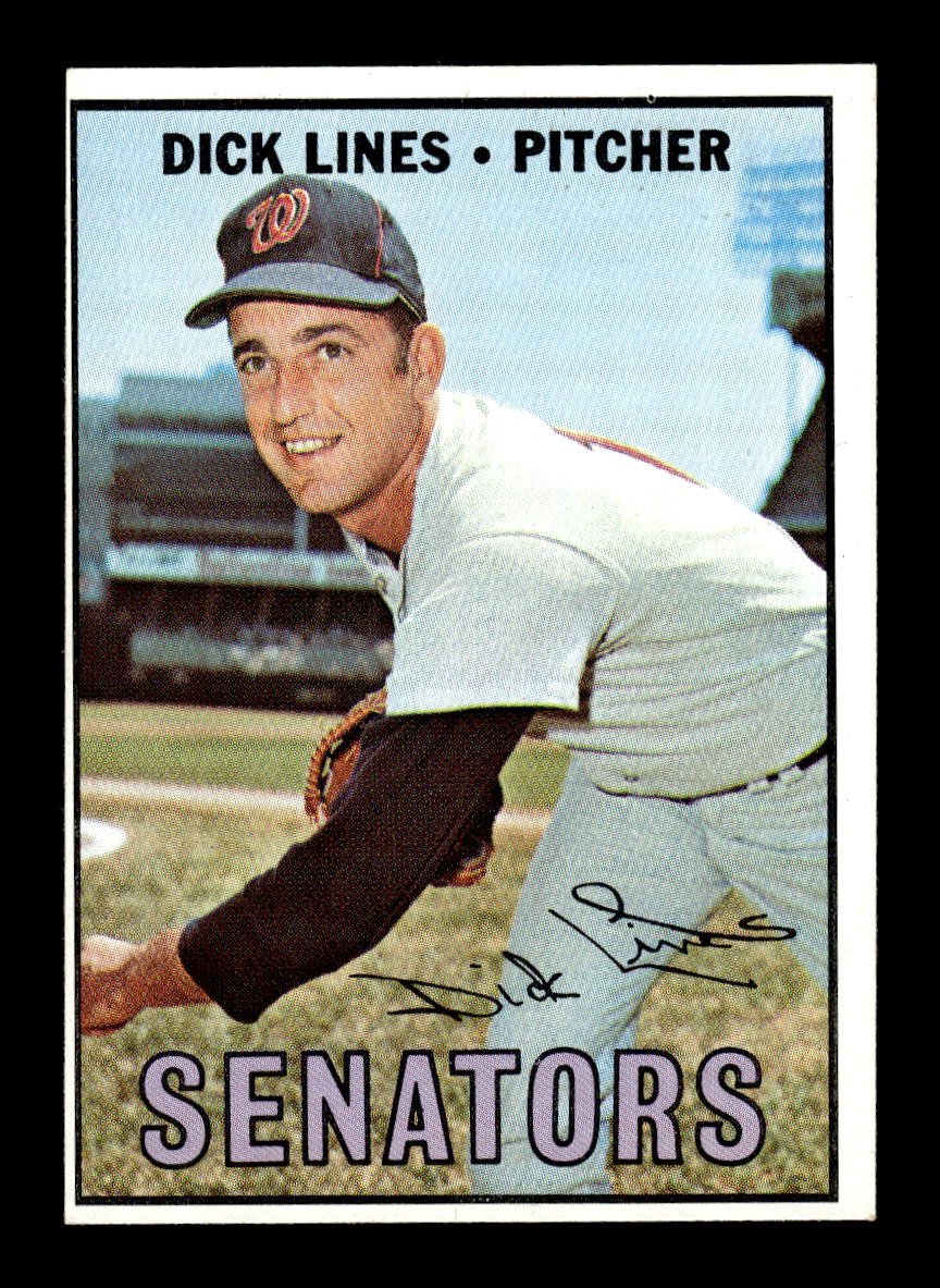 1967 Topps #273 Dick Lines PACK FRESH HOF10010343