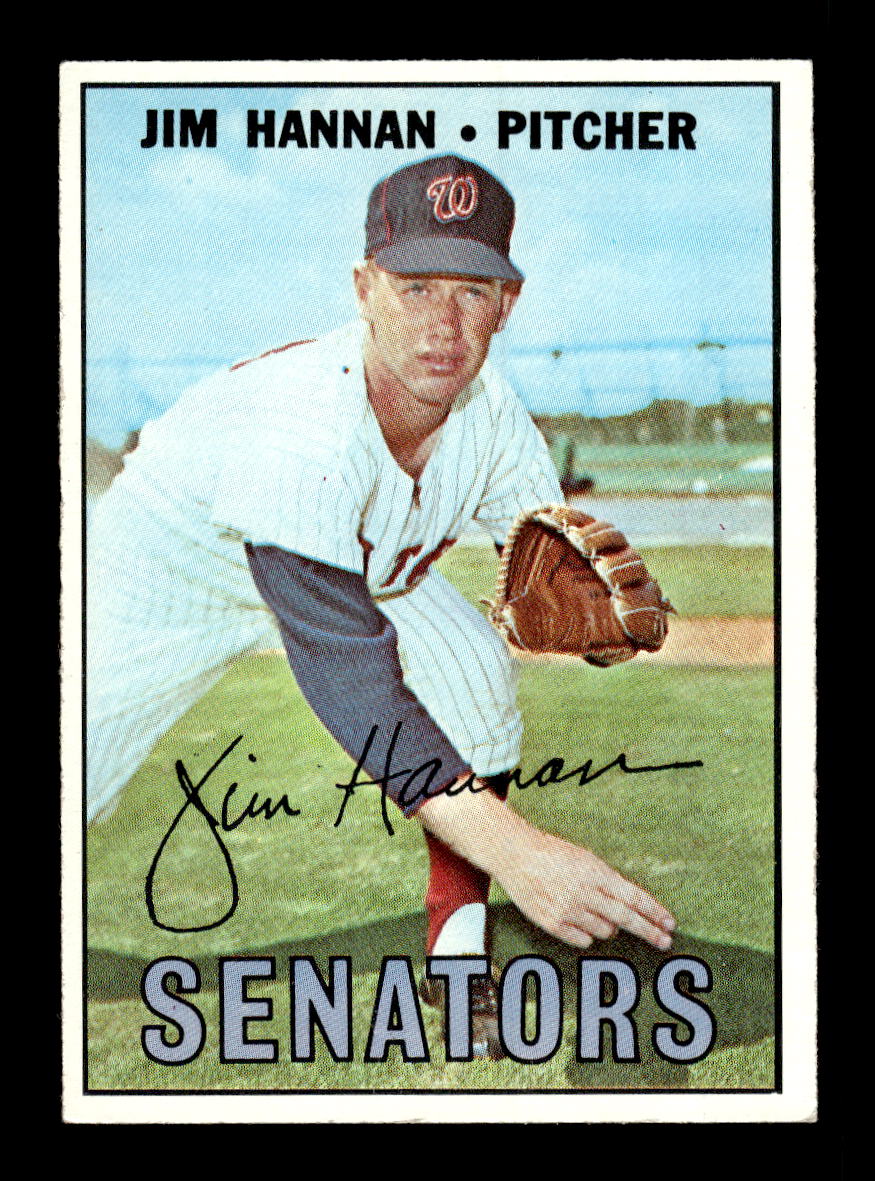 1967 Topps #291 Jim Hannan PACK FRESH HOF10010359
