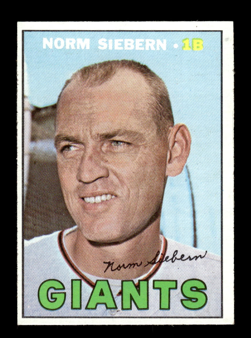 1967 Topps #299 Norm Siebern PACK FRESH HOF10010367