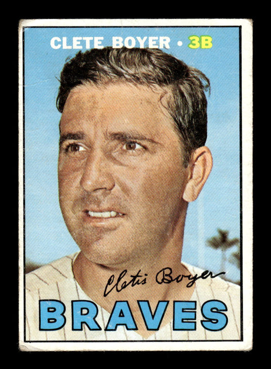 1967 Topps #328 Clete Boyer Atlanta Braves VGEX HOF10010392
