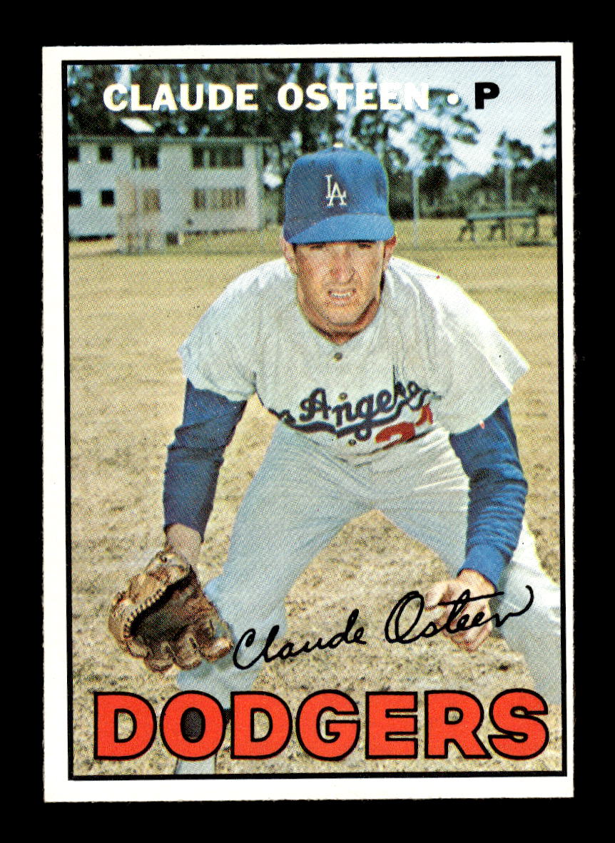 1967 Topps #330 Claude Osteen PACK FRESH HOF10010394