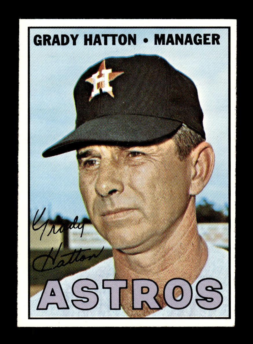 1967 Topps #347 Grady Hatton PACK FRESH HOF10010408