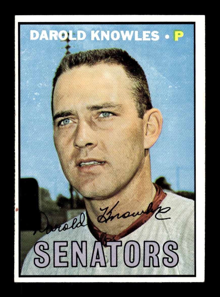 1967 Topps #362 Darold Knowles PACK FRESH HOF10010419