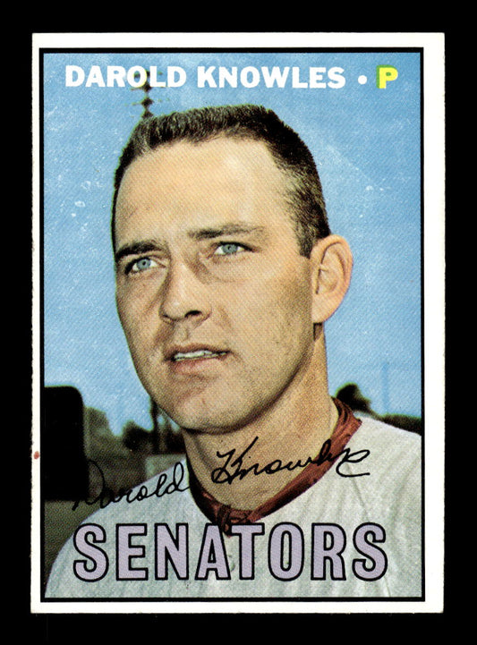 1967 Topps #362 Darold Knowles PACK FRESH HOF10010419