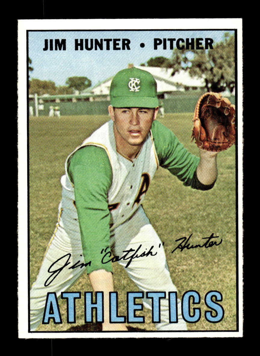 1967 Topps #369 Jim Hunter PACK FRESH HOF10010423