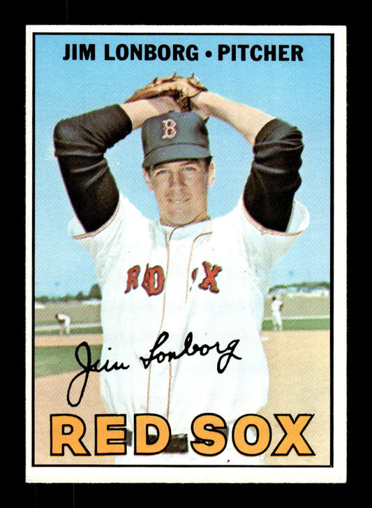 1967 Topps #371 Jim Lonborg PACK FRESH HOF10010425