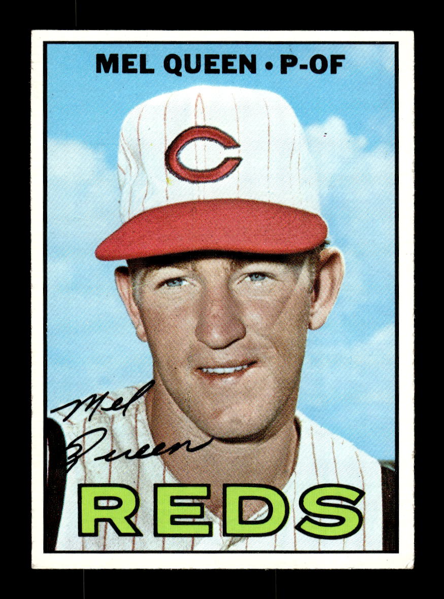 1967 Topps #374b Mel Queen PACK FRESH HOF10010428