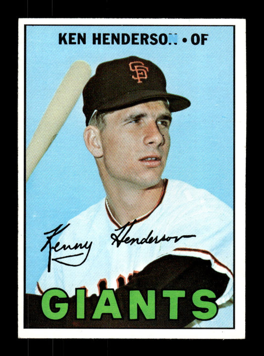 1967 Topps #383 Ken Henderson PACK FRESH HOF10010436