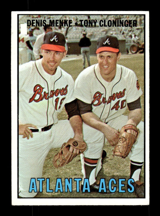 1967 Topps #396 Atlanta Aces PACK FRESH HOF10010448
