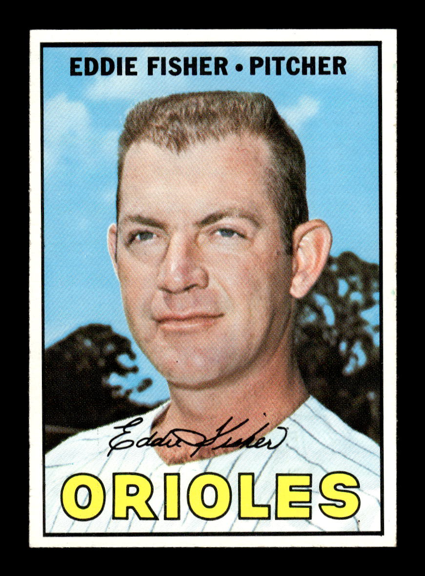 1967 Topps #434 Eddie Fisher PACK FRESH HOF10010478