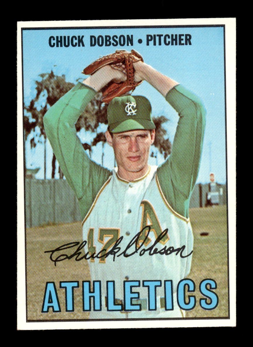 1967 Topps #438 Chuck Dobson PACK FRESH HOF10010482