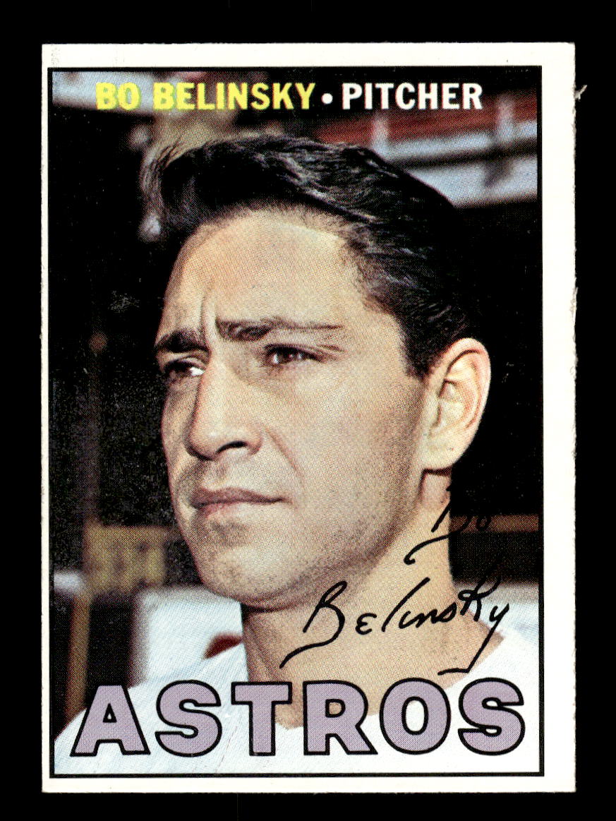 1967 Topps #447b Bo Belinsky PACK FRESH HOF10010491