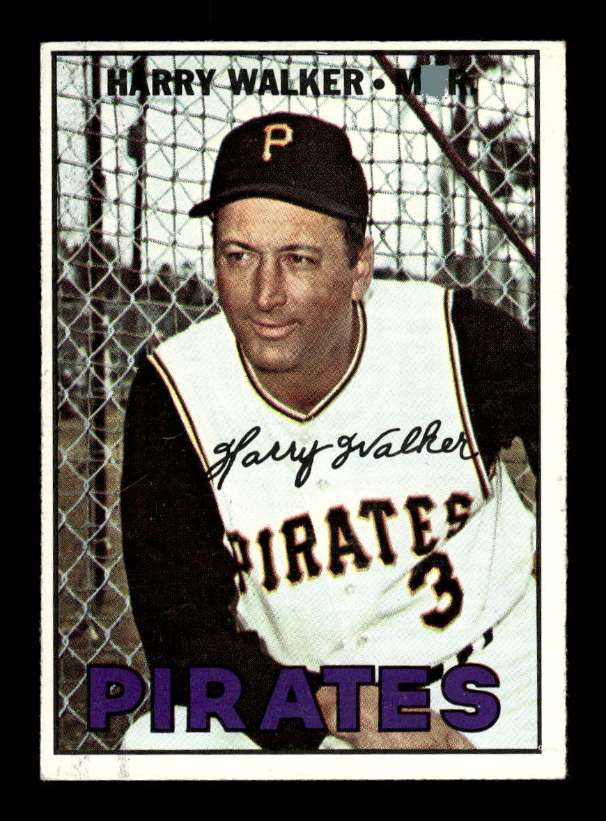 1967 Topps #448 Harry Walker PACK FRESH HOF10010492