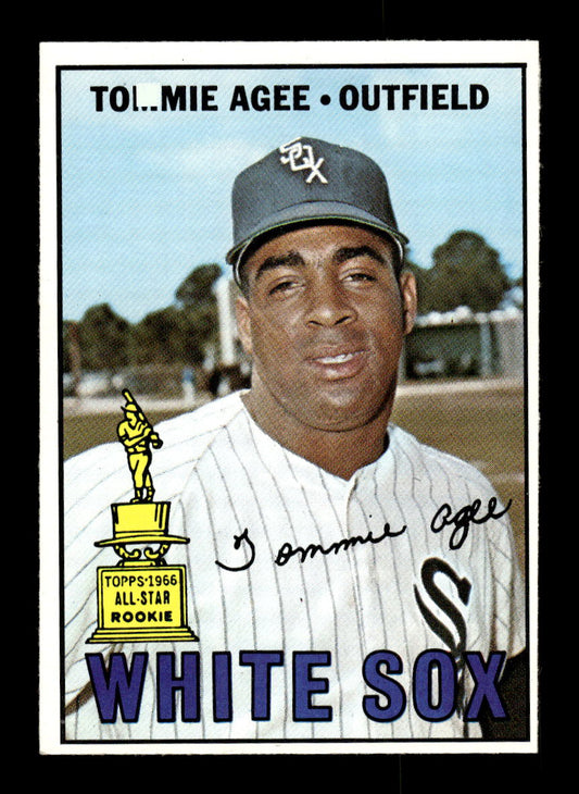 1967 Topps #455 Tommie Agee PACK FRESH HOF10010499