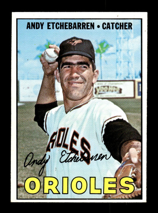 1967 Topps #457 Andy Etchebarren PACK FRESH HOF10010500
