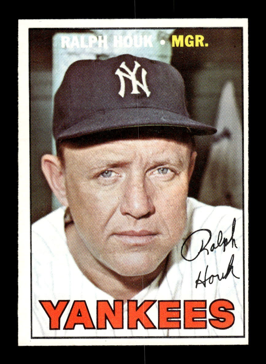 1967 Topps #468 Ralph Houk PACK FRESH HOF10010508
