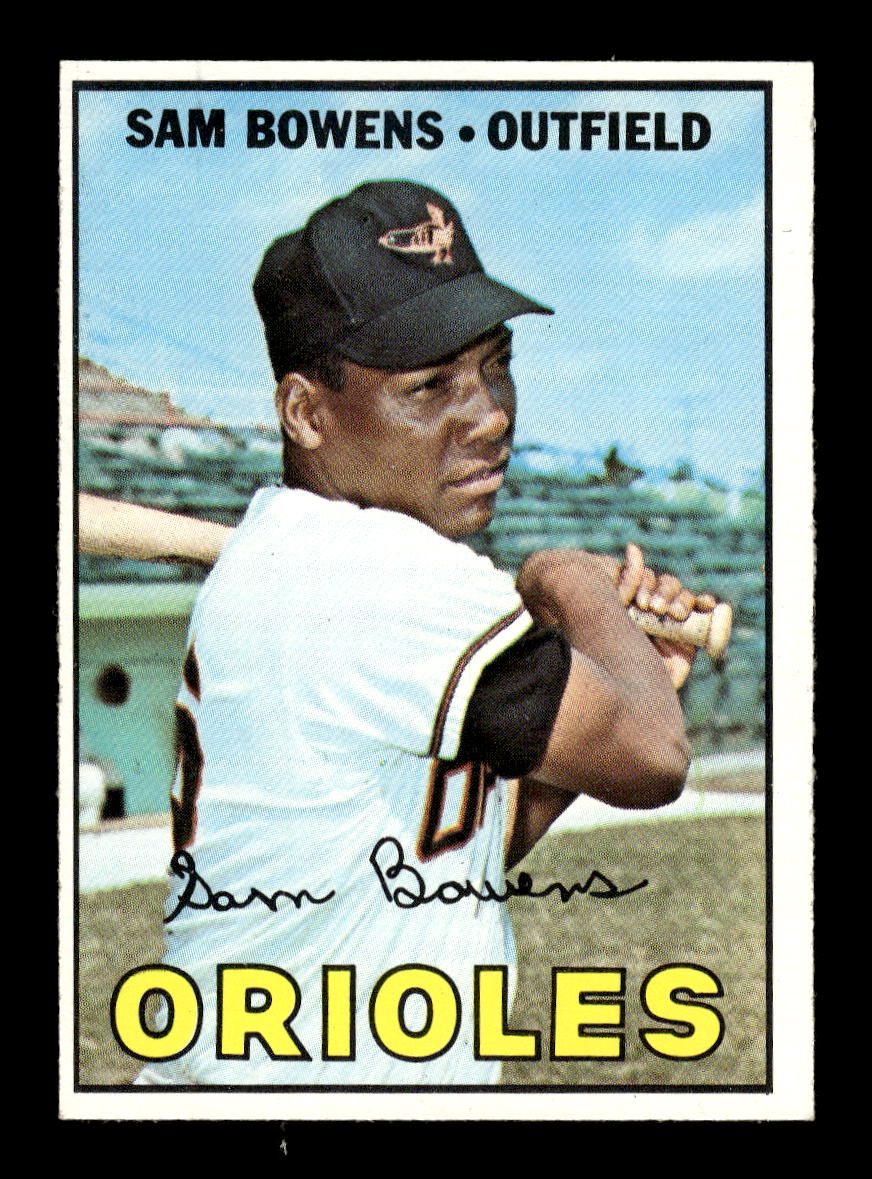 1967 Topps #491 Sam Bowens PACK FRESH HOF10010519