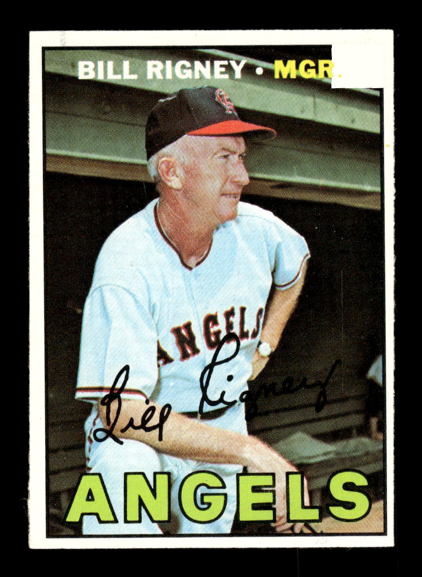 1967 Topps #494 Bill Rigney PACK FRESH HOF10010520