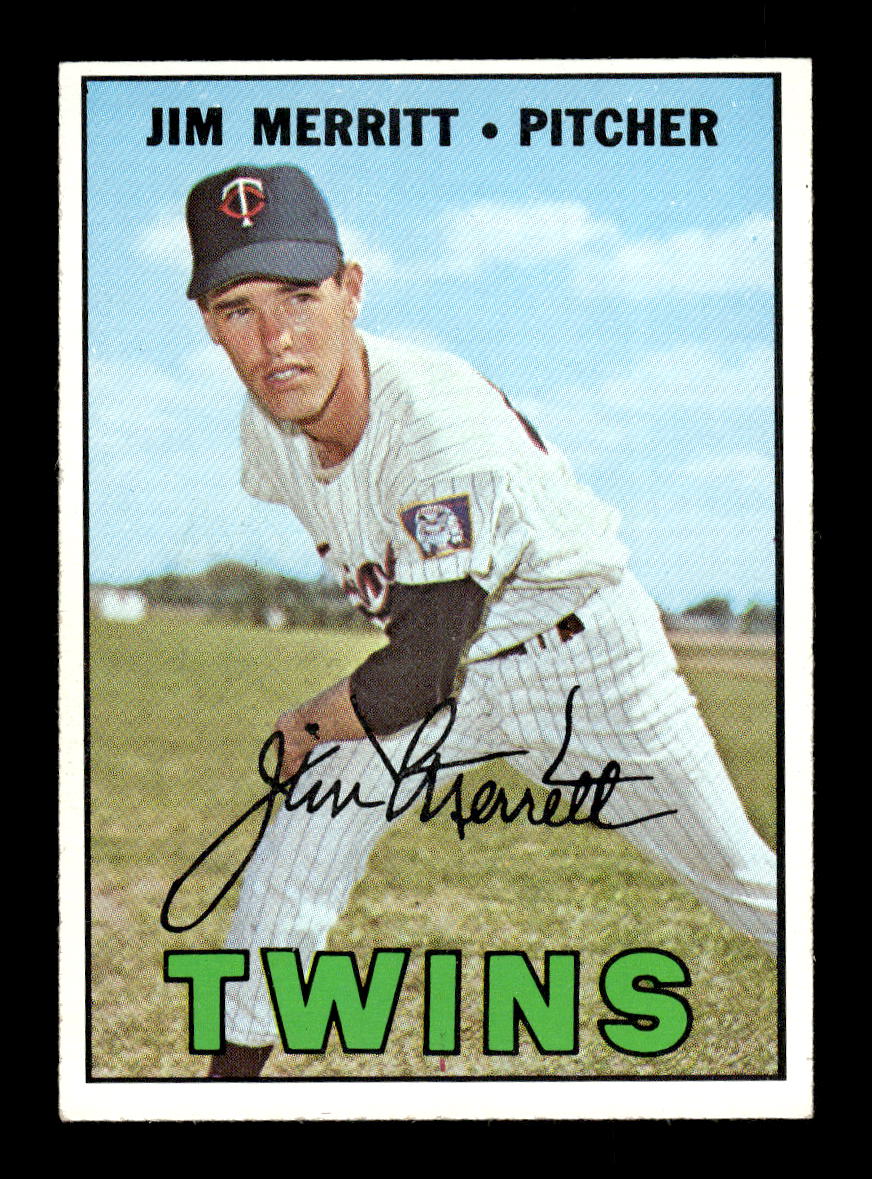 1967 Topps #523 Jim Merritt PACK FRESH HOF10010535