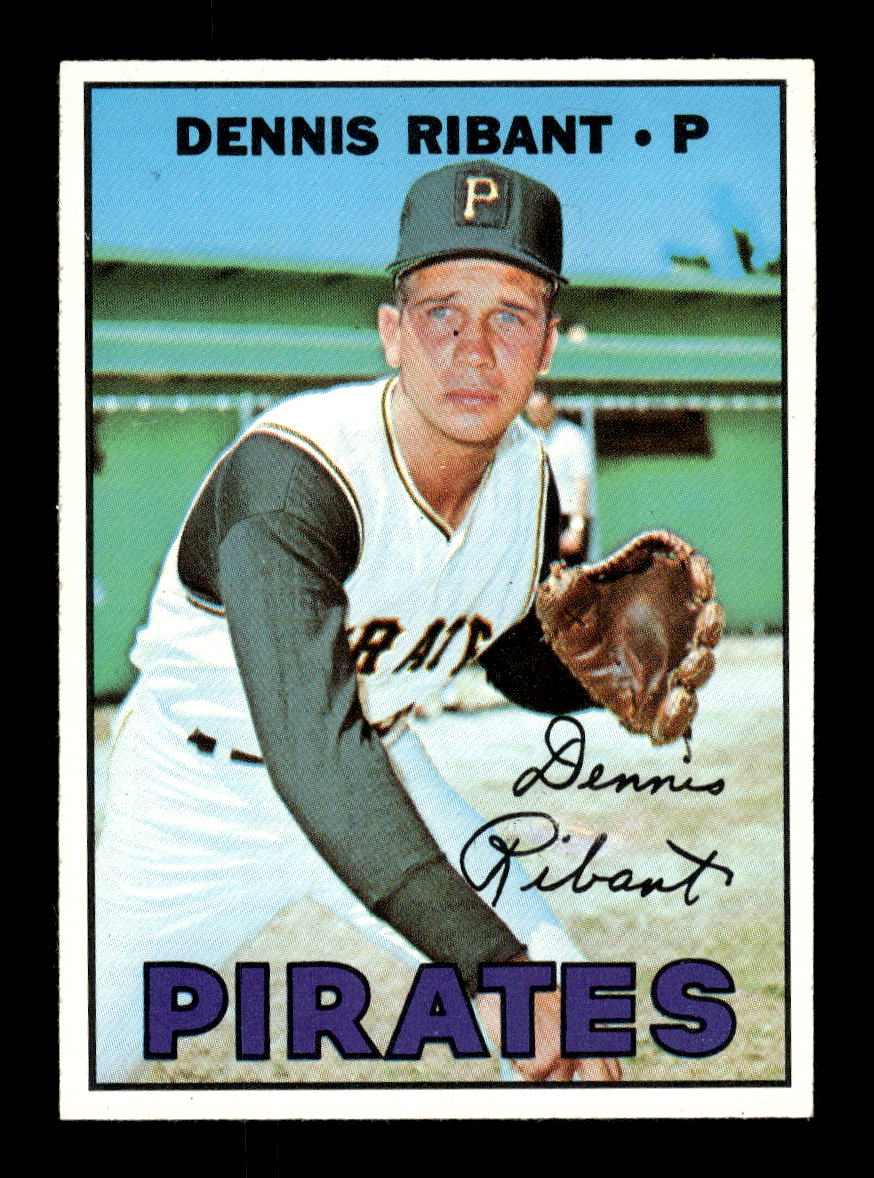 1967 Topps #527 Dennis Ribant PACK FRESH HOF10010538
