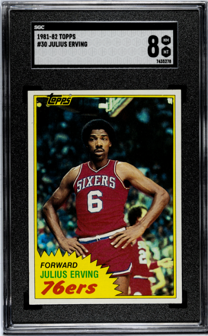 1981-82 Topps #30 Julius Erving SGC 8 SN 7435278