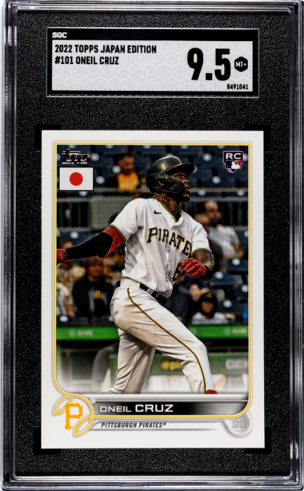 2022 Topps Japan Edition #101 Oneil Cruz SGC 9.5 SN 8491041