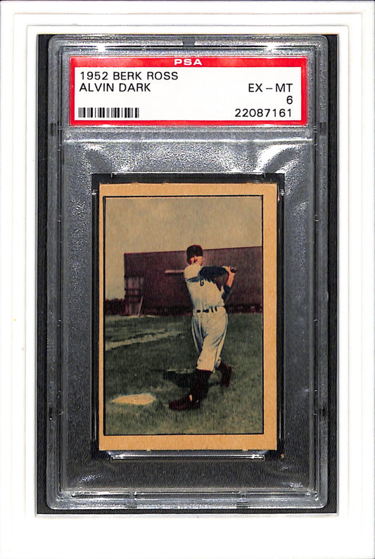 1952 Berk Ross # Alvin Dark PSA 6 SN 22087161
