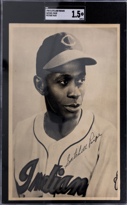 1948 Cleveland Indians # Satchel Paige Picture Pack SGC 1.5 SN 8489424