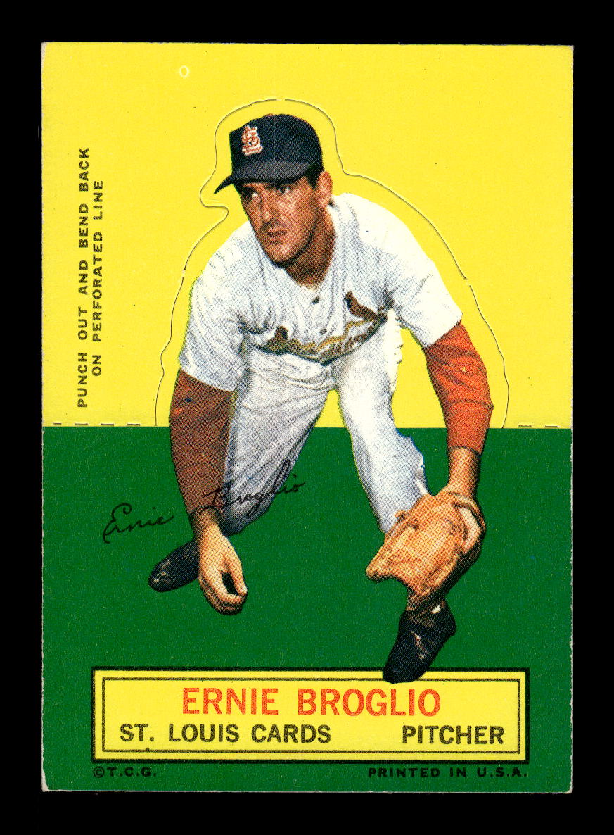 1964 Topps Stand-Ups Ernie Broglio St. Louis Cardinals EX HOF10010576